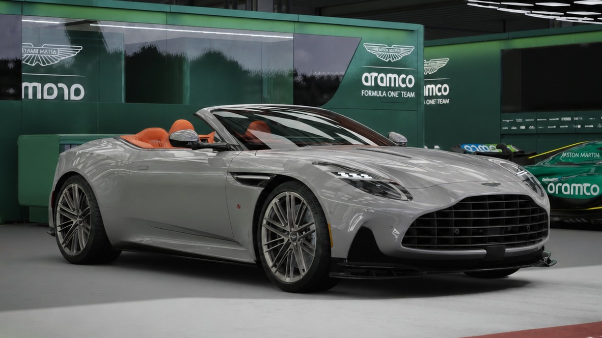 Gray (China Grey) 2026 Aston Martin DB12 Convertible Rear-Wheel Drive Automatic