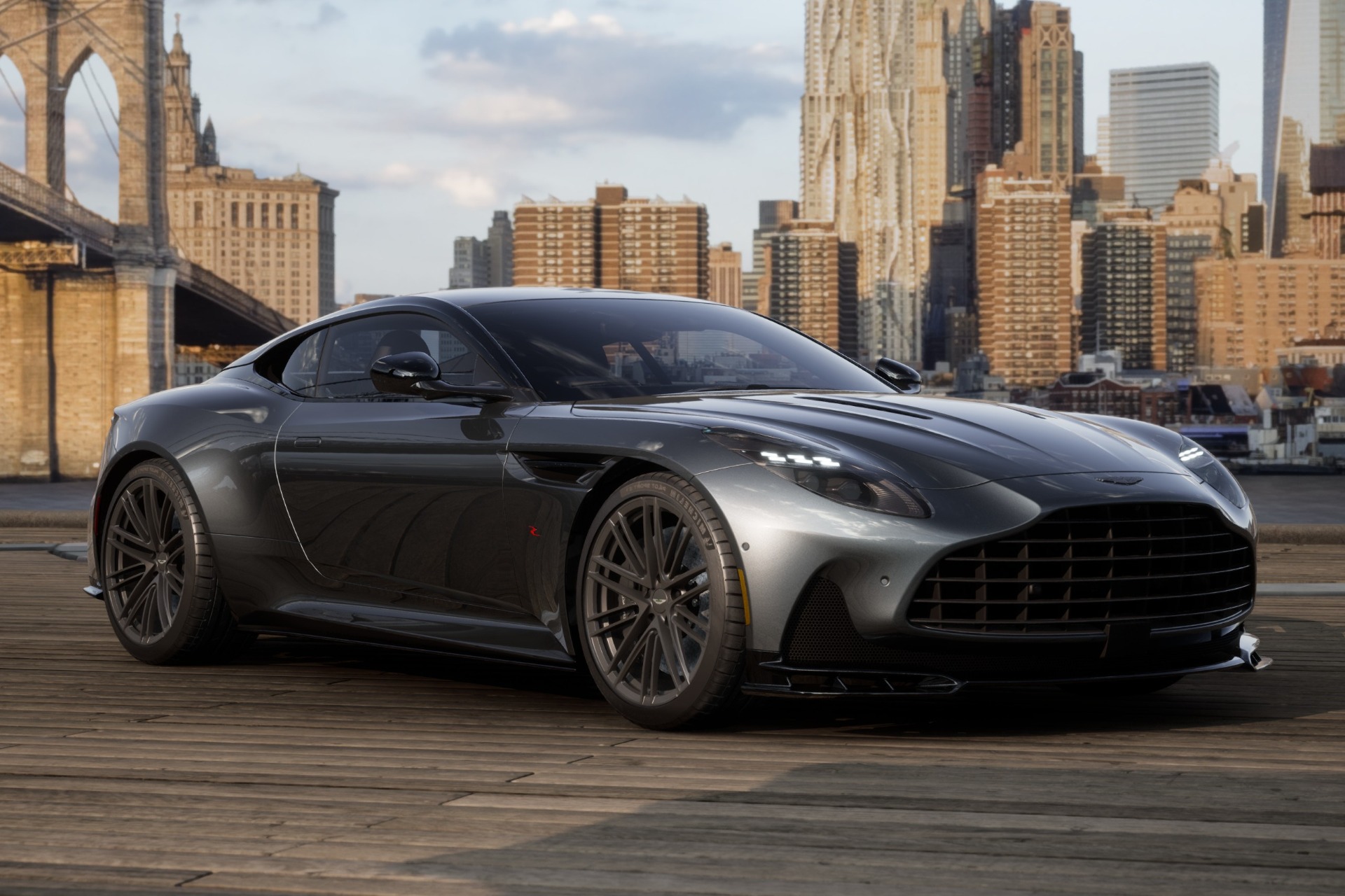 Gray (Xenon Grey) 2027 Aston Martin DB12 Coupe Rear-Wheel Drive Automatic