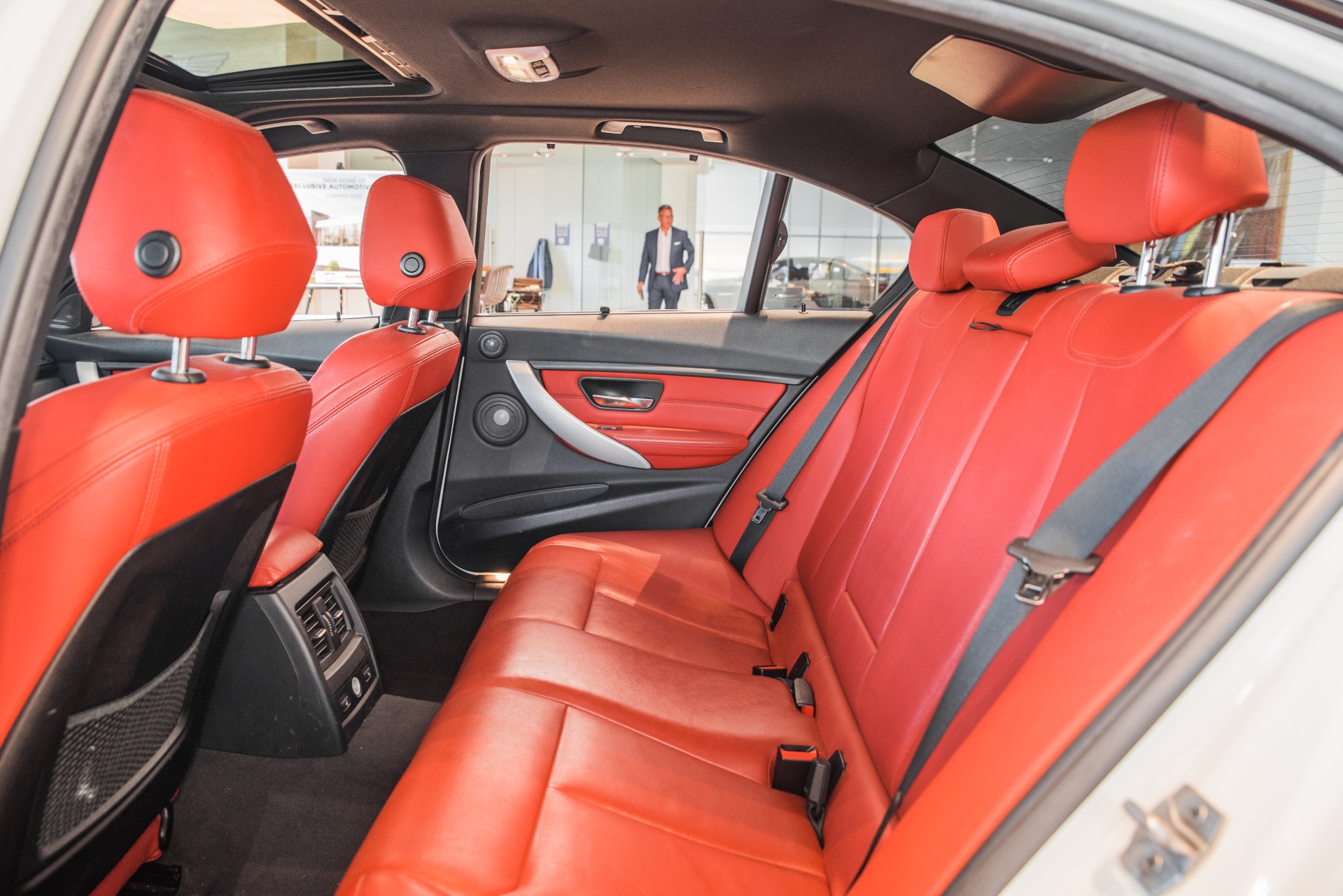 Bmw White W Red Seats